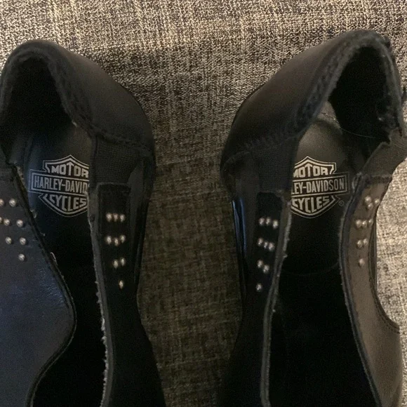 Super cool Harley Davidson open toe wedges! - Picture 7 of 8
